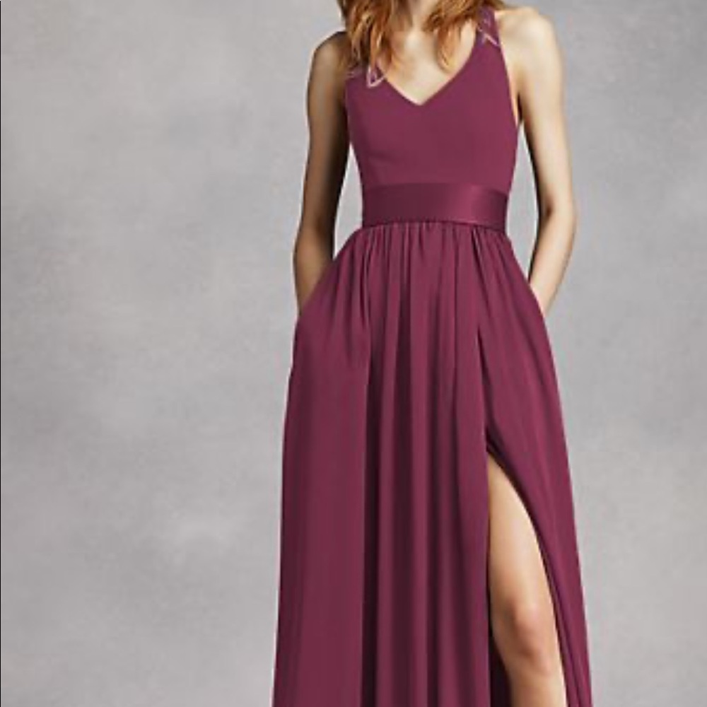 Vera Wang White Bridesmaid Dress